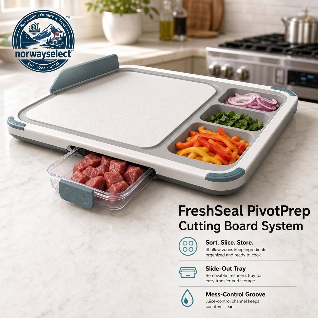 norwayselect™ FreshSeal PivotPrep Cutting Board System