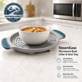 norwayselect™ SteamEase Microwave Bowl Lifter & Vent Tray